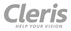 Claris logo with the tagline "Help Your Vision" displayed prominently, emphasizing support for visual clarity and enhancement.