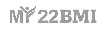 my-22-bmi-logo my22bmi logo featuring a modern design with bold typography and a color palette of blue and green.