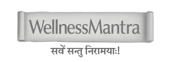 Hindi wellness mantra written in elegant script on a serene background, promoting mindfulness and well-being.